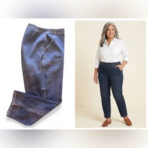 Just My Size Classic Stretch Denim Pull-On Pants